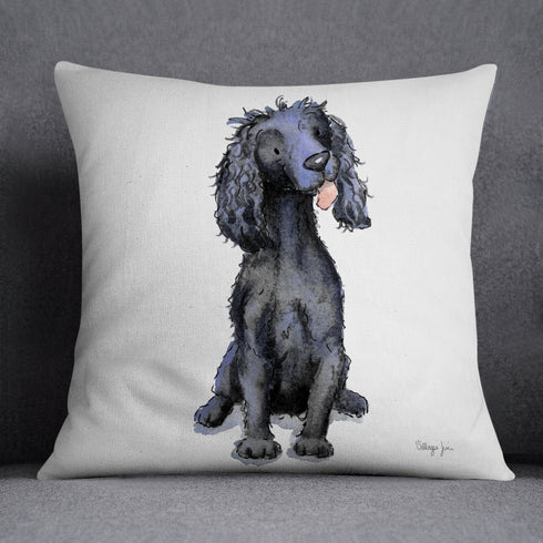Cocker Spaniel (Working) Black Cushion